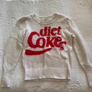 Wildfox Cream and Red Diet Coke Sweater